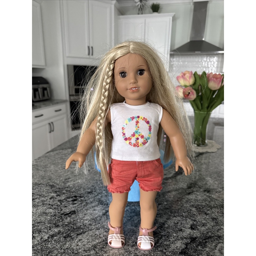 American Girl Doll 18" Julie Albright Beforever Great Condition